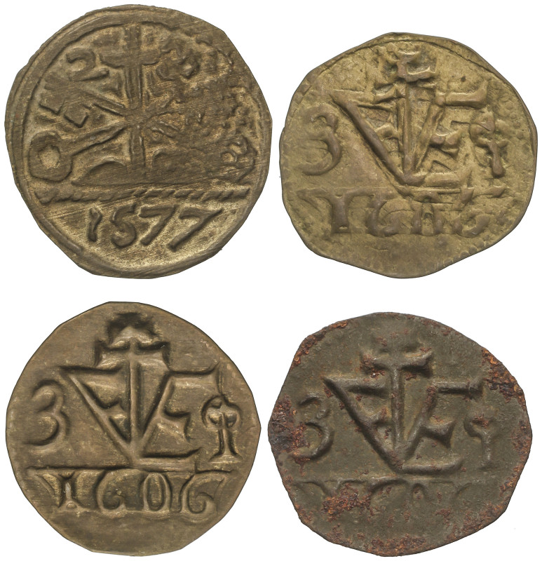 MEDIEVAL COINS: LOCAL COINS OF CATALONIA AND PELLOFES
Lote 4 Pellofas. 1577, 16...