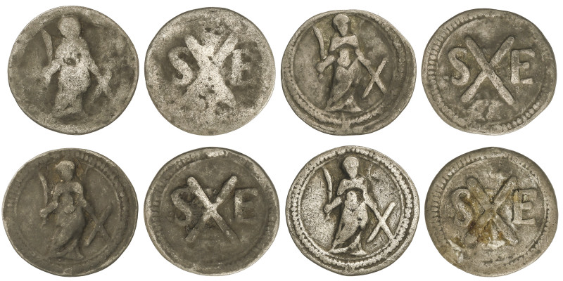 MEDIEVAL COINS: LOCAL COINS OF CATALONIA AND PELLOFES
Lote 4 monedas Plom. SANT...