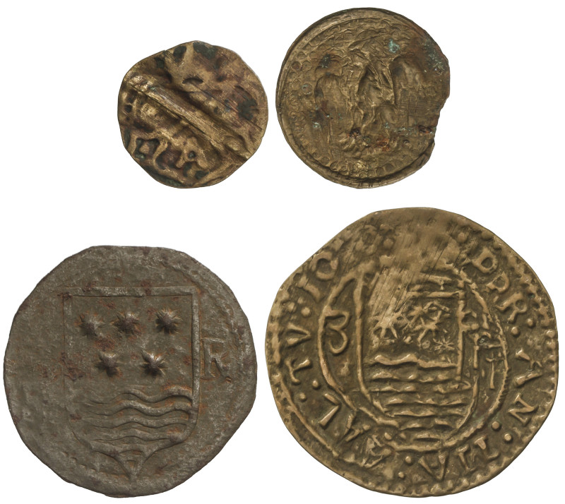 MEDIEVAL COINS: LOCAL COINS OF CATALONIA AND PELLOFES
Lote 4 Pellofas. Hojalata...