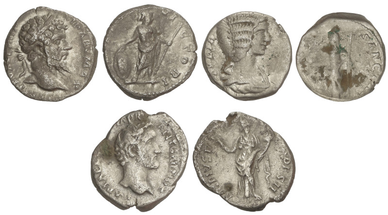 ROMAN COINS: ROMAN EMPIRE
Lote 3 monedas Denario. ANTONIO PIO, JULIA DOMNA, MAR...