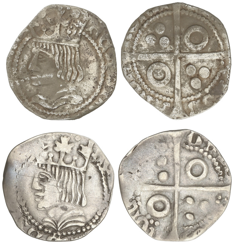 MEDIEVAL COINS: CATALONIA-KINGDOM OF ARAGON
Lote 2 monedas Croat. FERRAN II. BA...