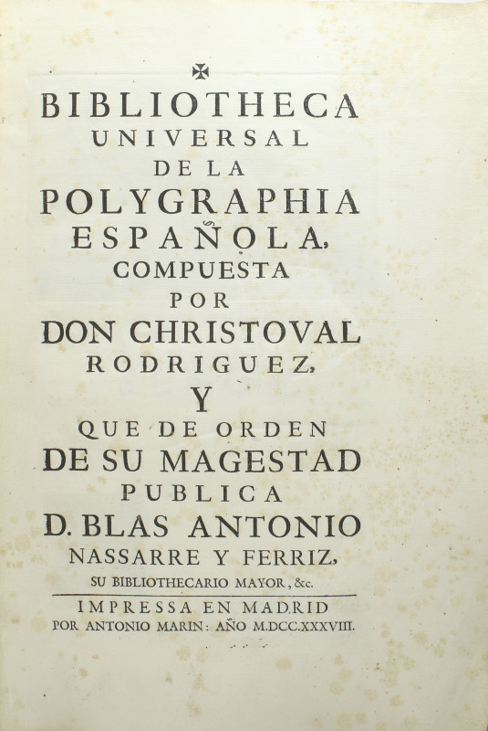 NUMISMATIC BOOKS
Bibliotheca Universal de la Polygraphia Española, compuesta po...