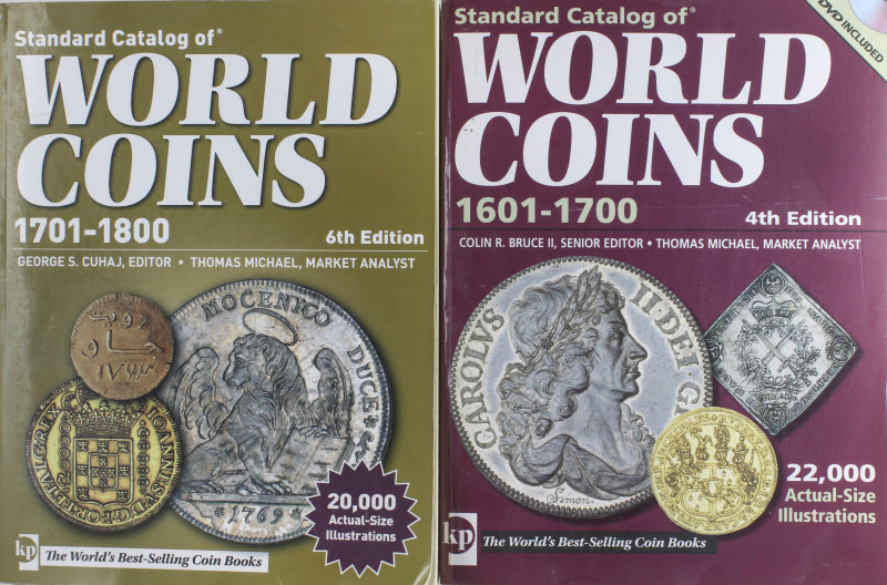 NUMISMATIC BOOKS
VV.AA. Lote 2 libros. WORLD COINS 1601-1700 y 1701-1800. EBC.