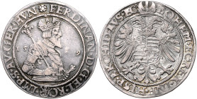 FERDINAND I (1526 - 1564)&nbsp;
1 Thaler (weakly struck "5"), 1559, Kutná Hora, 28,59g, Hal 48&nbsp;

VF | VF