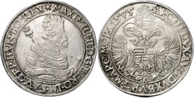 MAXIMILIAN II (1564 - 1576)&nbsp;
1 Thaler, 1575, KB, 28,8g, Husz 978&nbsp;

EF | EF , drobný úder v ploše | tiny stroke on the surface