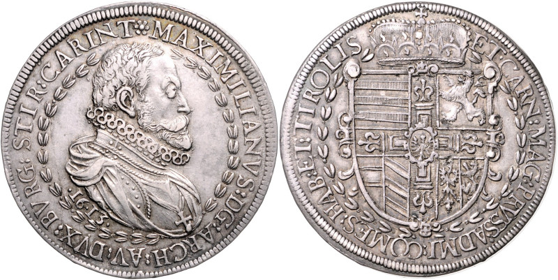 MATTHIAS II (1608 - 1619)&nbsp;
1 Thaler Archduke Maximilian III, Grand Master ...