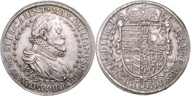MATTHIAS II (1608 - 1619)&nbsp;
1 Thaler Archduke Maximilian III, Grand Master of the Teutonic Order (1590 - 1618), 1613, Hall, 28,96g, Dav 3316&nbsp...