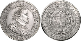 FERDINAND II (1617 - 1637)&nbsp;
2 Thaler, 1626, Graz, 56,16g, Dav 3107&nbsp;

about UNC | about UNC