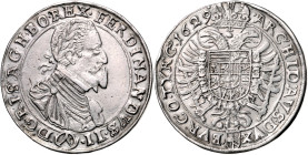 FERDINAND II (1617 - 1637)&nbsp;
2 Thaler, 1629, Wien, 57,16g, Dav 3090&nbsp;

EF | EF