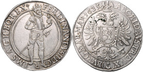 FERDINAND II (1617 - 1637)&nbsp;
1 Thaler mint error MAR, 1625, Praha, Minc. Suttner, 28,73g, Hal 741&nbsp;

EF | EF