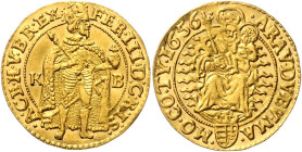 FERDINAND III (1637 - 1657)&nbsp;
1 Ducat, 1656, KB, 3,46g, Her 288&nbsp;

EF | EF , mírně zvlněný | slightly wavy