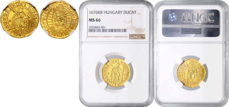 LEOPOLD I (1657 - 1705)&nbsp;
1 Ducat, 1676, KB, Husz 1320&nbsp;

UNC | UNC ,...