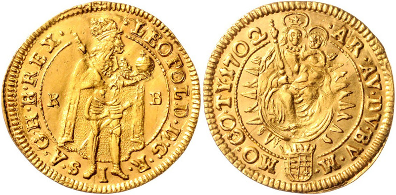 LEOPOLD I (1657 - 1705)&nbsp;
1 Ducat, 1702, KB, 3,44g, Her 368&nbsp;

EF | E...