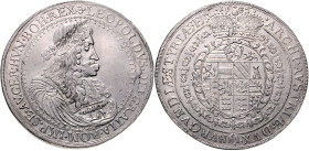 LEOPOLD I (1657 - 1705)&nbsp;
2 Thaler, 1682, Graz, 57,16g, Her 567&nbsp;

about EF | about EF