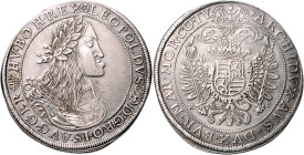 LEOPOLD I (1657 - 1705)&nbsp;
1 Thaler, 1661, KB, 28,54g, Husz 1367&nbsp;

EF | EF
