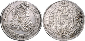 LEOPOLD I (1657 - 1705)&nbsp;
1 Thaler, 1692, KB, 28,29g, Husz 1373&nbsp;

EF | EF
