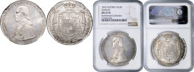 OLOMOUC&nbsp;
1 Thaler Olmütz, 1820, Olomouc, Dav 41&nbsp;

UNC | UNC , NGC MS 65 PL | Mimořádný exemplář! | Jediný exemplář s tímto hodnocením na ...