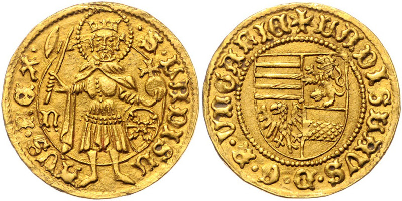 LADISLAUS V. (1453 - 1457)&nbsp;
Goldgulden Ladislaus V. (1453 - 1457), b. l., ...