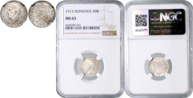 ROMANIA&nbsp;
50 Bani, 1912, KM 41&nbsp;

UNC | UNC , NGC MS 65