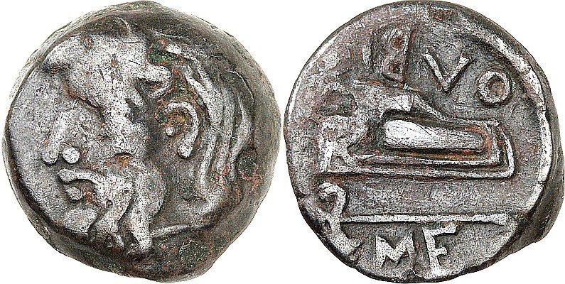 THRAKIEN. 
SARMATIEN. 
OLBIA. AE-Obolos 22/23mm (330/250 v.Chr.) 9,67g, Boryst...