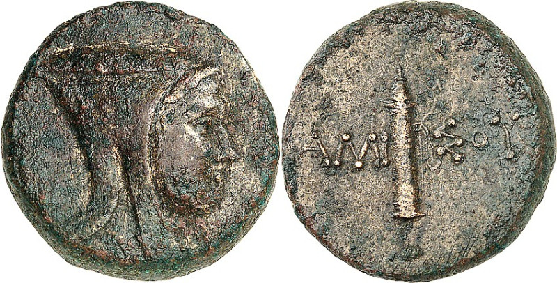 PONTOS. 
STÄDTE. 
AMISOS / PEIRAIEUS (Samsun). AE-Obolos 27mm (100/85 v.Chr.) ...