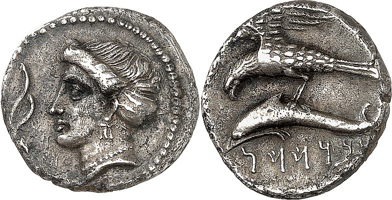 PAPHLAGONIEN. 
STÄDTE. 
SINOPE. Sysinas, Sohn des Datames. Drachme (360/333 5,...