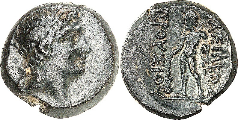 BITHYNIEN. 
KÖNIGREICH. 
Prusias II. 183-149 v. Chr. AE-Dichalkon 18mm 3,98g. ...