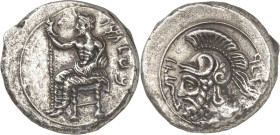 KILIKIEN. 
SATRAPEN von KILIKIEN. 
Pharnabazos 379-374 v. Chr. Stater (379/374 v.Chr.) 10,05g. Thronender Baaltars mit Szepter, dahinter aramäische ...