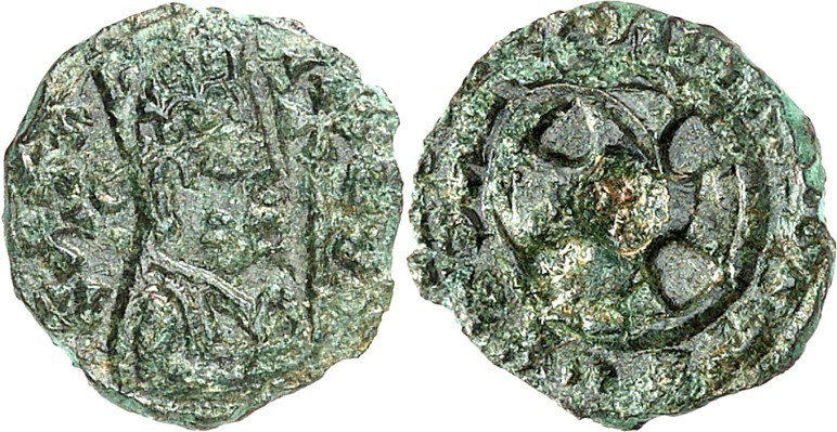 AXUM (Äthiopien). 
Anonym um 450-525 n.Chr. AE-"Obolos" 13/14mm 1,06g. Büste in...