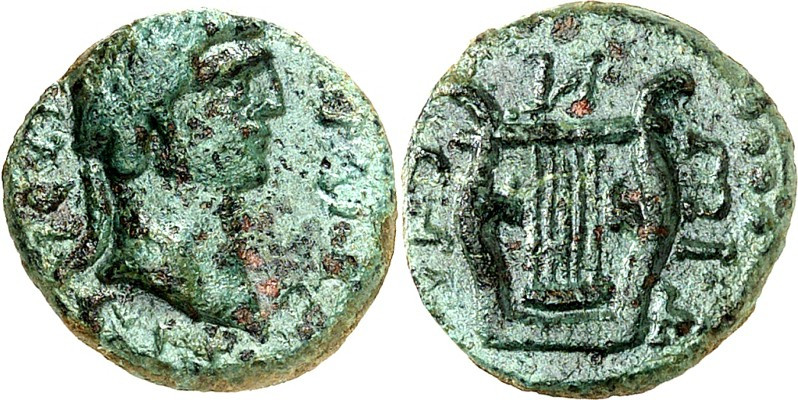 THRAKIEN. 
SESTOS. 
Hadrianus 117-138. AE-Dichalkon 14/15mm 2,75g. Kopf m. Lkr...
