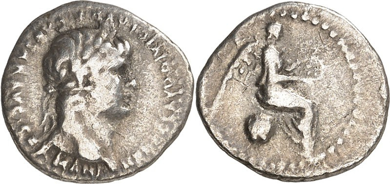 KAPPADOKIEN. 
KAISAREIA am Argaios (Kayseri). 
Nero 54-68. Quinar 1,56g. Kopf ...