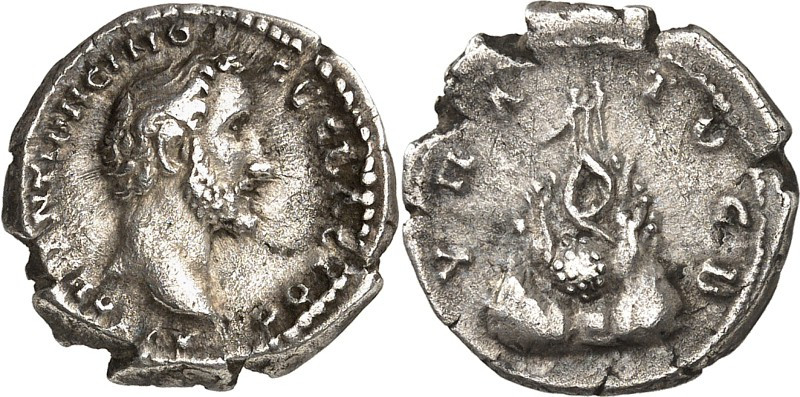 KAPPADOKIEN. 
KAISAREIA am Argaios (Kayseri). 
Antoninus Pius 138-161. Drachme...