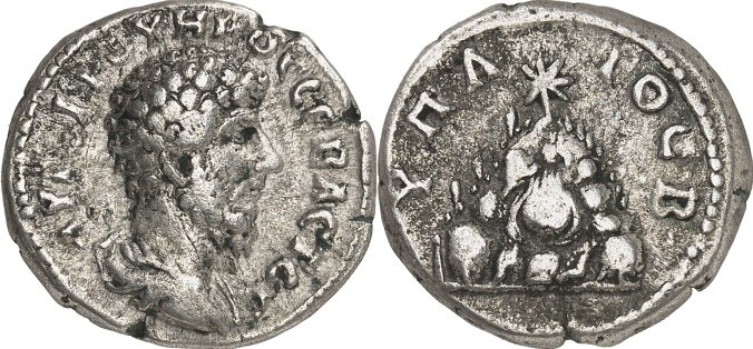 KAPPADOKIEN. 
KAISAREIA am Argaios (Kayseri). 
Lucius Verus 161-169. Didrachmo...