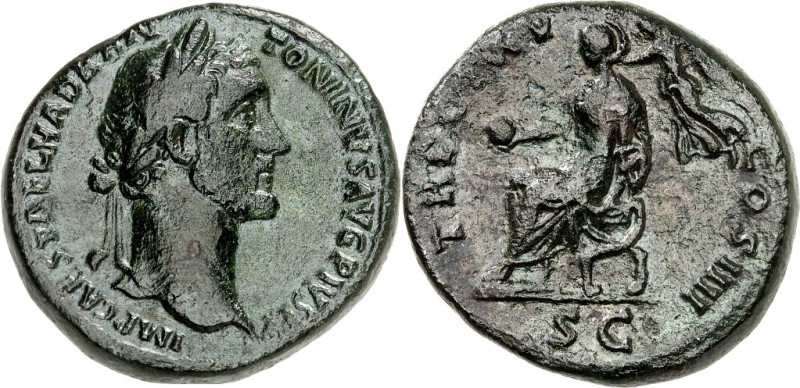 RÖMISCHES KAISERREICH. 
ANTONINUS PIUS Augustus 138-161. AE-Sesterz (152) 27,6g...