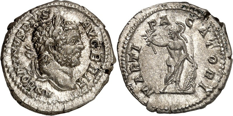 RÖMISCHES KAISERREICH. 
CARACALLA, Augustus 198-217. Denar (211) 3,27g. Kopf mi...