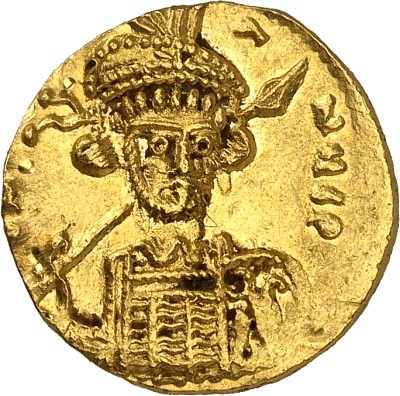 BYZANZ.
KONSTANTINOS IV. allein 680-685. Solidus (681/685) 4,49g, Konstantinope...