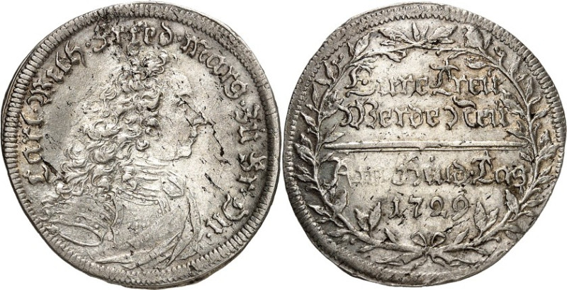 Brandenburg/-Ansbach. 
Karl Wilhelm Friedrich 1729-57. Groschen 1729 Schwabach ...