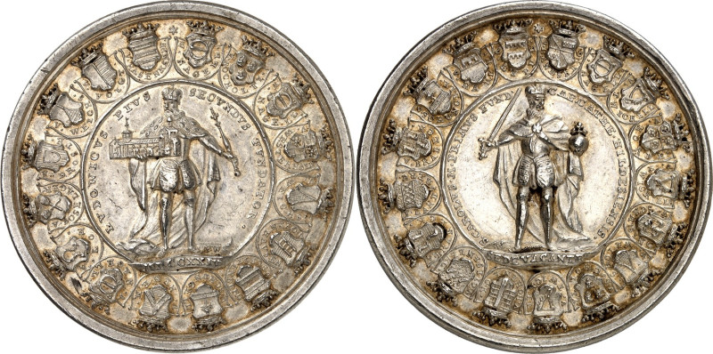 Hildesheim, Bistum. 
Sedisvakanz 1724. Medaille 1724 (v. P.P.Werner). Karl der ...