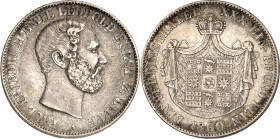 Lippe/-Detmold. 
Paul Friedrich Emil Leopold 1851-1875. Vereinstaler 1860. AKS&nbsp; 16, J.&nbsp; 16. . 


ss