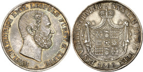 Lippe/-Detmold. 
Paul Friedrich Emil Leopold 1851-1875. Vereinstaler 1866. AKS&nbsp; 16, J.&nbsp; 16, Th.&nbsp; 213. . 


vz-