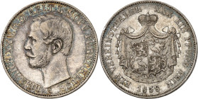 Reuss, ältere Linie (Obergreiz). 
Heinrich XX. 1836-1859. Vereinstaler 1858. AKS 14, J. 44, Th. 280. . 


feine dunkle Patina, vz