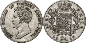 Sachsen/-Coburg-Gotha. 
Ernst I. 1806-1844. 20 Kreuzer 1836. AKS 78, J. 261. . 


ss