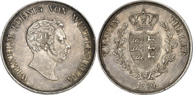 Württemberg. 
Wilhelm I. 1816-1864. Kronentaler 1825 W. AKS 65, J. 55, Th. 434. . 


vz