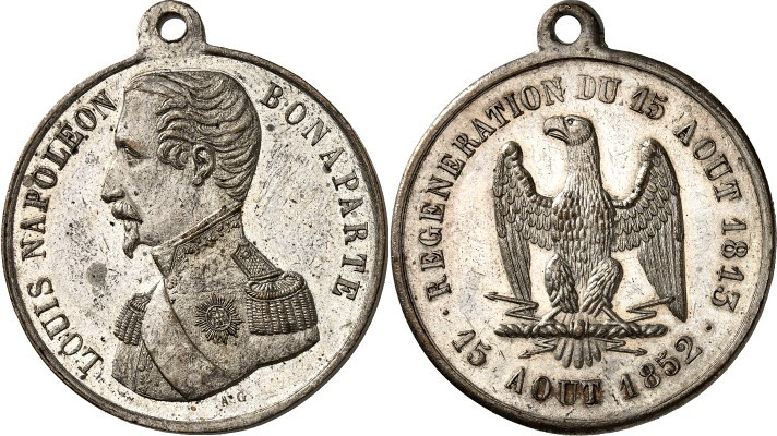 EUROPA. 
FRANKREICH. 
Napoleon III. 1852-1870. Medaille 1852 (v. A. G.) a.d. W...