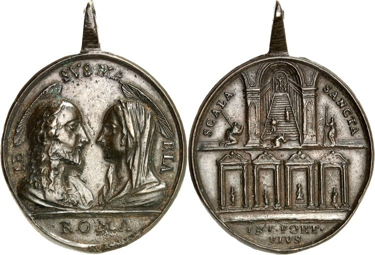 EUROPA. 
ITALIEN-STÄDTE. 
ROM. Medaille o.J. (Mitte 18. Jh.) (Werkstatt d. Ham...