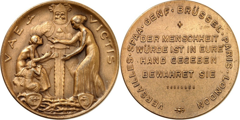 GESCHICHTE u. VERKEHRSWESEN. 
KRIEG und FRIEDEN. 
Weimarer Republik. Medaille ...