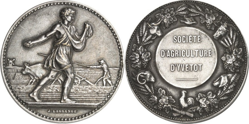 GEWERBE, HANDEL, INDUSTRIE. 
LANDWIRTSCHAFT. 
FRANKREICH. Prämienmedaille o.J....