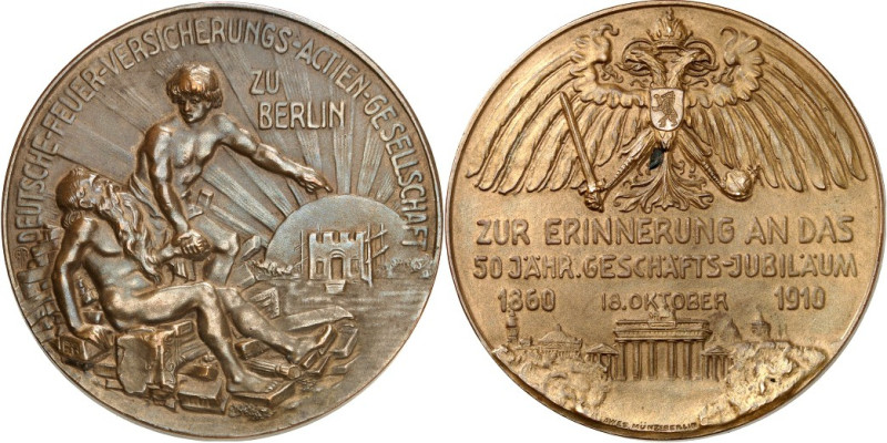 MÜNZ- u. GELDWESEN. 
BANKEN u. VERSICHERUNGEN. 
BERLIN. Medaille 1910 (Sign. A...