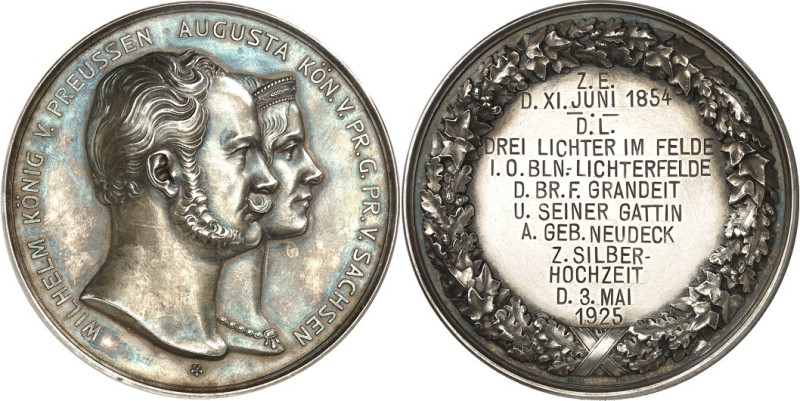 RELIGION UND ETHIK. 
FREIMAURER. 
BERLIN. Medaille 1925 (grav.) (v. Kullrich) ...