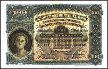 SCHWEIZ. 
100 Franken 7.10.1943. Pi. 35p. . 


III-IV